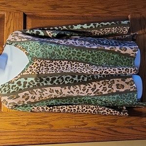 Sew inLove Animal Print Long Sleeved Top